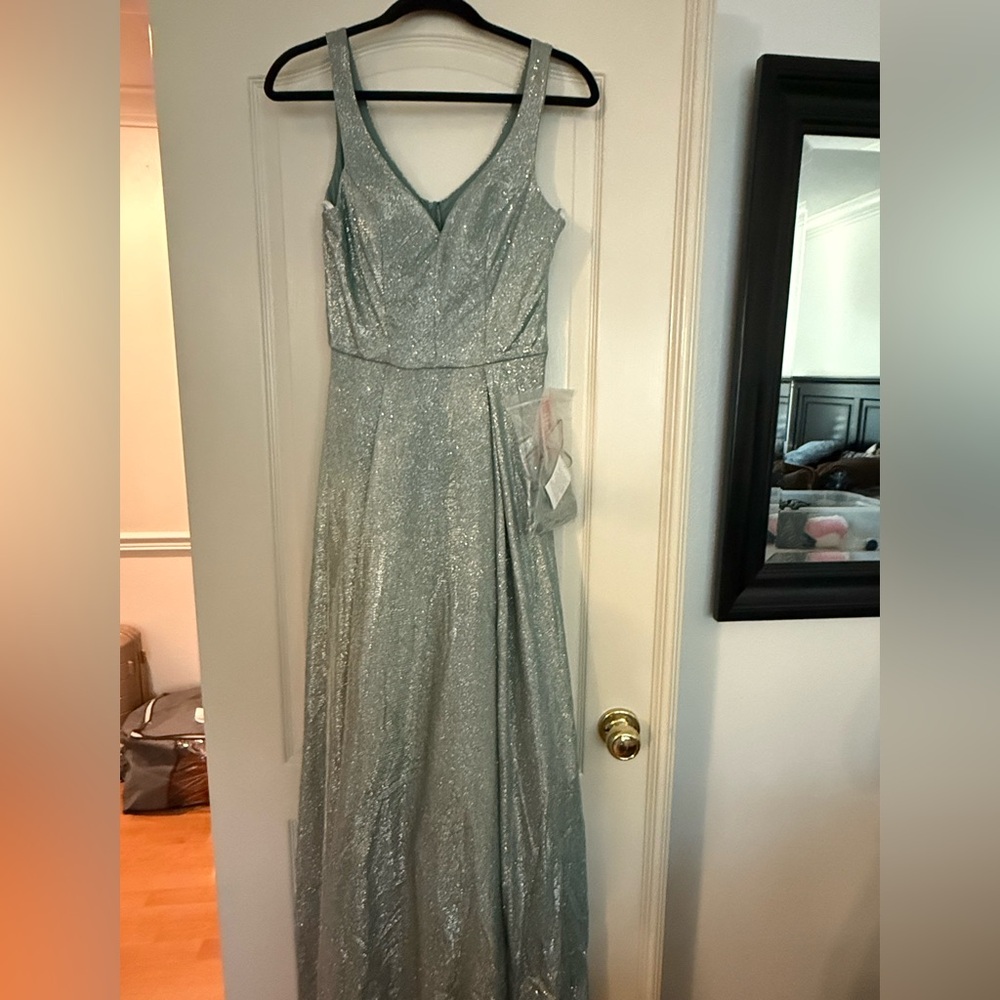Blue sparkly formal dress size 11/12 NWT